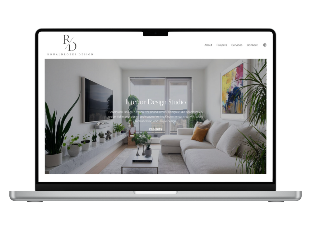 interior designer web design